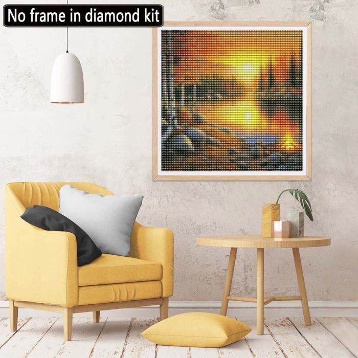 Kit Peinture Diamant 5D 12x16 Pouces - Art Diamant Strass Pour Adultes, Décoration Murale DIY