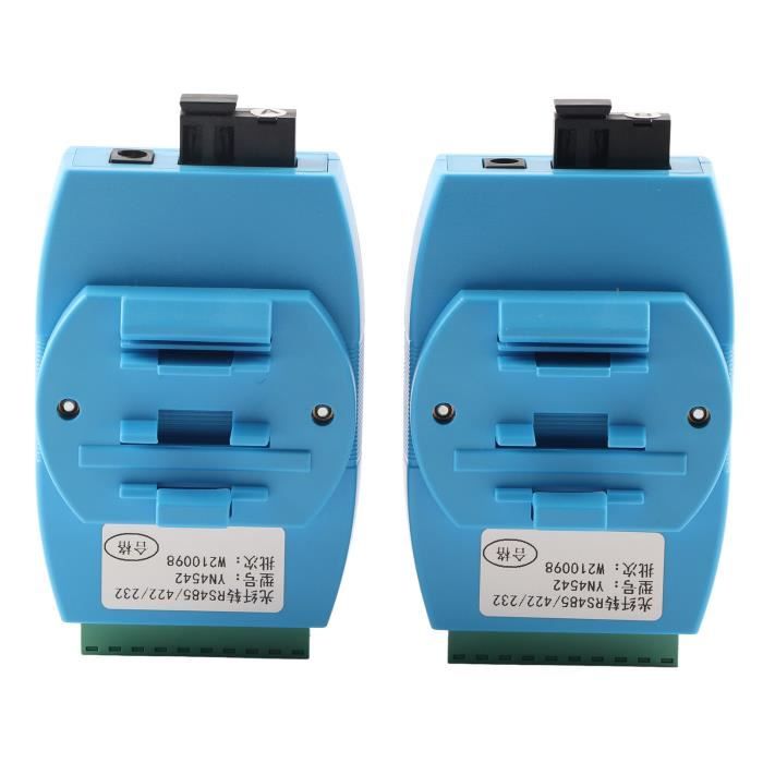 Cikonielf Modem à fibre optique 2 pièces RS485/422/232 convertisseur de ...