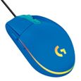 Souris gamer - Filaire - LOGITECH G - G203 - LIGHTSYNC - RGB - USB - Bleu-0