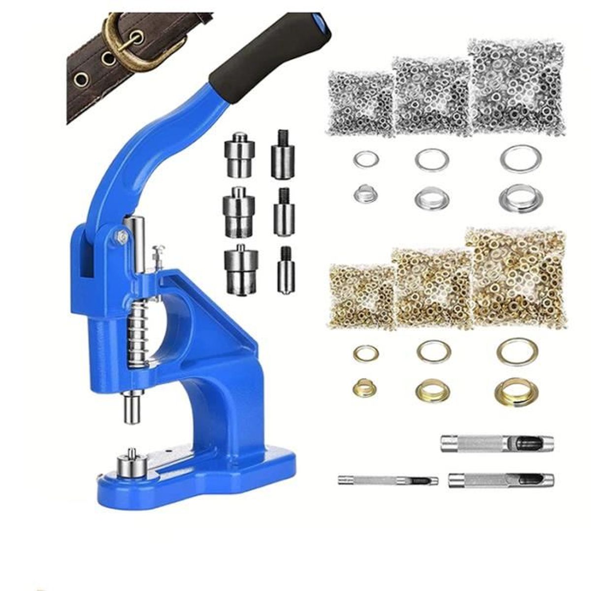 Outil Poinçonneuse à œillets Pour Rideaux - Matrices 40mm Et 50mm, Multicolore