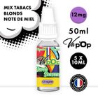 Eliquide Cigarette Électronique - MIX TABACS BLONDS Seven Seasons Vap'Op - 12mg - 70 MPGV / 30 VG - 5 x 10ml (50ml)