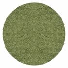 Carpetsale24 Tapis de Salon Shaggy Uni Tapis Vert 120 cm Rond Chambre Tapis Poil Long Moelleux et Doux