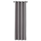 INSFITY Rideau Une Piece Occultants Thermique à Oeillet Solide Décoration de Fenêtre Pour Chambre 100 x 200 cm Gris