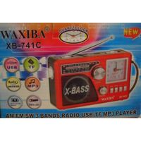 Radio Rechargeable Vintage 3 bandes FM AM SW USB MP3 TF lampe Led Batterie/Secteur 110/220