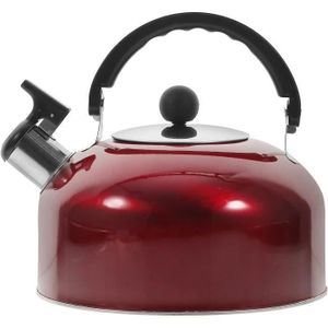 Bouilloire à Sifflement 3 L En Acier Inoxydable – Pour Gaz, Induction, Électrique – Camping, Maison – Orange