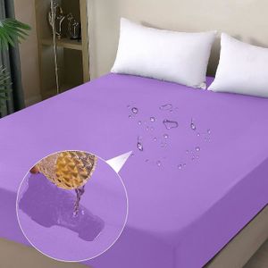 Housse De Couette Imperméable Et Hypoallergénique - Blanc 260x240 Cm - Protection Contre Taches Et Liquides