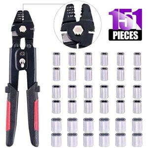 Manchons De Sertissage Cuivre - Double Barillet 1/16 - Lot De 10 Pièces - Neuf - Pour Câbles Métalliques