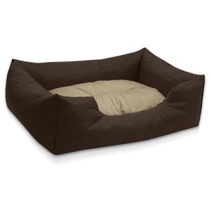 CORBEILLE - COUSSIN BedDog® MIMI lit pour chien,coussin,panier pour chien [XL env. 100x85cm, MELANGE (brun/beige)]