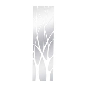 stickers de mur miroir texture bois vintage - TenStickers