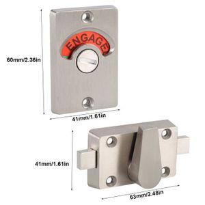 10//15//20cm Porte Coulissante Serrure à Rétro Tiroir Cabinet Catch loquet verrou de sécurité