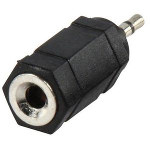 Câble Adaptateur Audio Jack 2,5 mm stéréo mâle vers Jack 3,5 mm Femelle 0,20 m Noir 