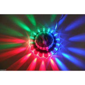 BOULE A FACETTES Lampe Laser 49 Led Secoupe Rotative Lumineuse Musi
