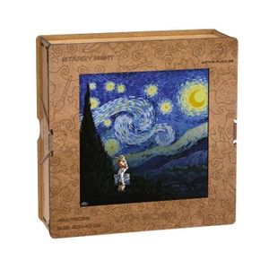 PUZZLE Puzzle en Bois Nuit étoilée de Van Gogh - Active P