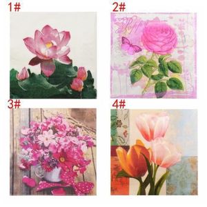 Serviette Papier Fleurs