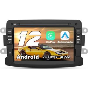 ACAVICA 9 Pouces 2+32GB Android Autoradio pour Peugeot 206/206cc 1999-2009  Stéréo Sat NAV avec Carplay sans Fil Android Auto GPS Navigation Bluetooth
