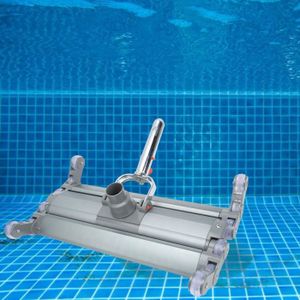 ROBOT DE NETTOYAGE  Drfeify aspirateur de piscine Outil de nettoyage de spa de piscine de nettoyeur de tête d'aspiration de vide d'alliage d'aluminium