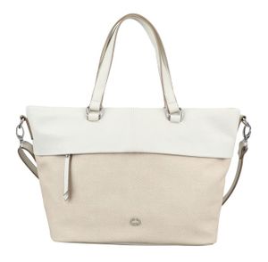 Gerry Weber Borsa A Mano Mhz | Tracolla Regolabile In Pelle | 2 Scomparti Con Cerniera | Beige