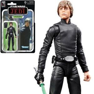FIGURINE - PERSONNAGE Star Wars The Black Series 40th Anniversary - HSF7080 - Figurine articulée 15cm - Personnage Luke Skywalker (Jedi Knight)