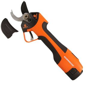 Secateur électrique Sans Fil 40mm - 2 Batteries 3000mAh - Lame SK5 Anti-rouille - Verrouillage Sécurité - Rouge