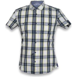 Mode Chemises Chemises à manches courtes Camicetta Snob Chemise \u00e0 manches courtes bleu-blanc motif \u00e0 carreaux 