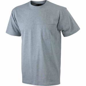 T-SHIRT T-shirt homme poche poitrine - JN920 - gris chiné 