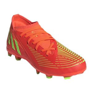 Chaussures de football ADIDAS Predator EDGE3 FG JR Orange - Mixte/Enfant - Crampons moulés - Terrain sec
