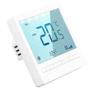THERMOSTAT D'AMBIANCE Qqmora Thermostat de climatisation Thermostat Programmable Haute Précision Thermostat LCD Grand Écran pour bricolage d'ambiance
