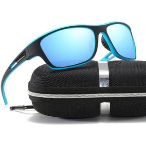 Quayside lunettes de soleil polarisées bleu miroir UV400 Cat-3 lentilles 