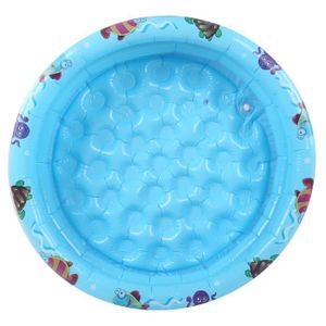 PATAUGEOIRE VGEBY Piscine bébé Piscine extérieure intérieure de bébé de piscine gonflable ronde de jeu d'eau d'enfants bleu(90 cm / 35,4