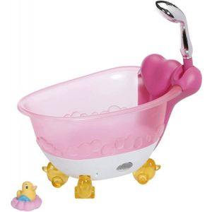 RedCrab Jouet Accessoires Poupon, 2 en 1 Lit de Poupée et Baignoire avec  Douche Fonctionnelle, 24Pcs Poupée Baignoire Ensemble avec Lit Miniature,  Toilettage, Accessoires d'alimentation et Poupée : : Jouets