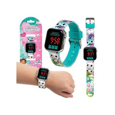 Gabby's Dollhouse Montre numérique pour fille, montre LED à porter au poignet pour fille