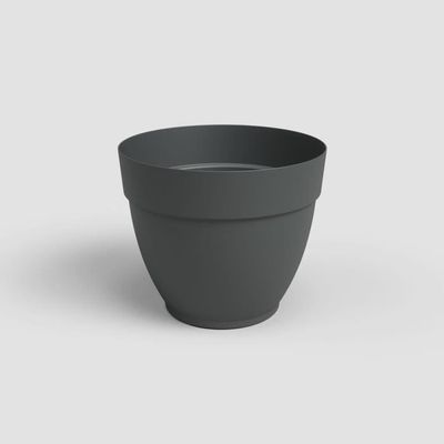 Yarnow Lot De 2 Pots De Fleurs Ronds En Fer Balcon Noir Taille L