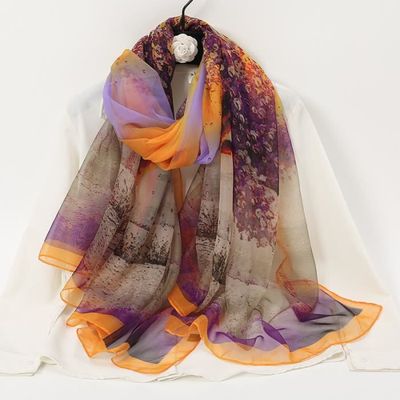 Écharpe Femme Imprimé Cœur - 180x90 Cm - Polyester Doux - Accessoire Automne/Hiver