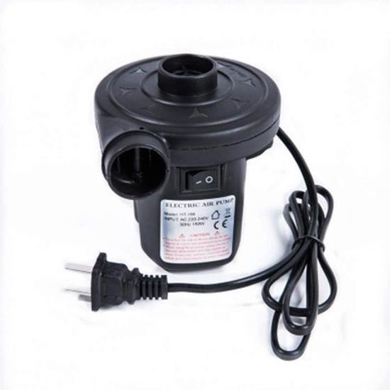 Pompe à Air Électrique 220-240V - Gonflage/Dégonflage Rapide - 3 Buses - Pour Matelas, Bateaux, Jouets