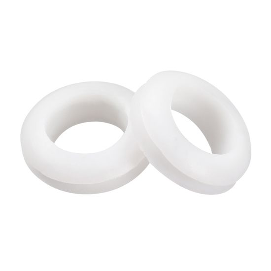 100 Pièces De Passe-câbles Flexibles Blancs - Diamètre 8mm, Protection Anti-abrasion - Marque Uxcell