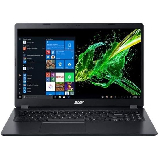 Ordinateur Portable - Acer Aspire 3 A315-54K-30QQ - 15,6" - Core i3 i3-7020U - 4 Go - 1 To HDD