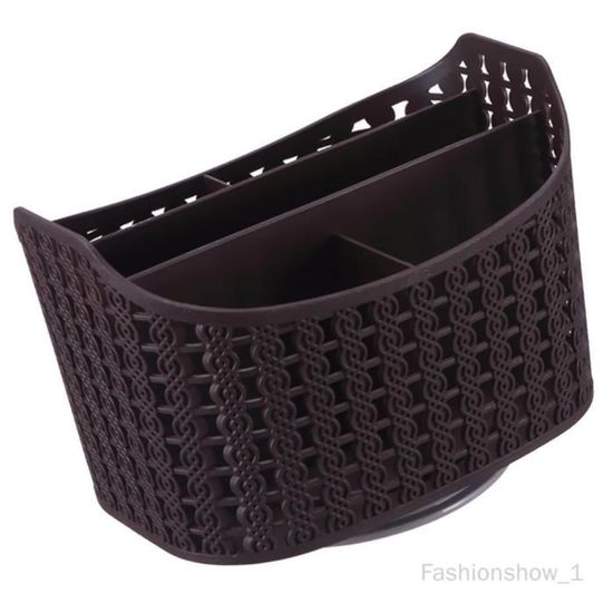 Rangement En Corde De Coton Tissé Main - Pot Pour Stylos, Lunettes, Pinceaux - Environ 10x10 Cm, Vert Ou Marron - 4