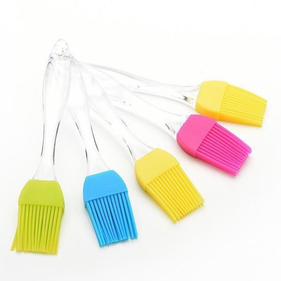 2 Pinceaux De Cuisine En Silicone - 21 Cm - Résistants à La Chaleur - Pour Barbecue, Pâtisserie...