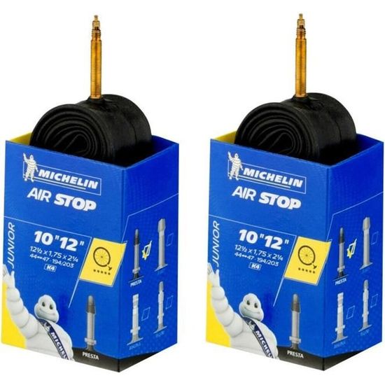 2x Chambre A Air Velo Michelin 10 12 X 1 75 2 1 4 44 47 194
