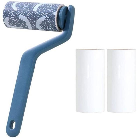 Lot De 6 Recharges Rouleau Anti-Peluches 16cm - 360 Feuilles Collantes Pour Poils Animaux