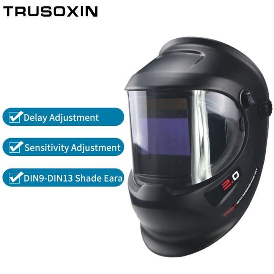 Masque De Soudage Auto-Obscurcissant YESWELDER - Grand Écran 10x9cm Pour MIG/TIG/Arc