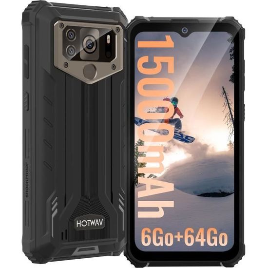 Téléphone Portable Incassable HOTWAV W10 Pro 6Go+64Go 15000mAh Grande ...