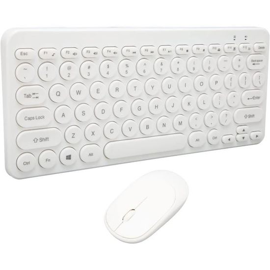V7 Combo Clavier Et Souris Ergonomiques - Set Sans Fil Résistant Et Confortable