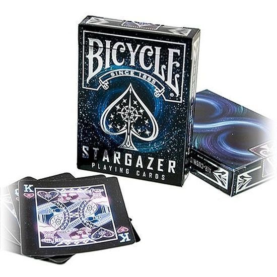 Jeu de cartes Bicycle - Stargazer, ce jeu de cartes est unique en son genre  avec une magnifique touche de magie et de brillance! - Cdiscount Jeux -  Jouets