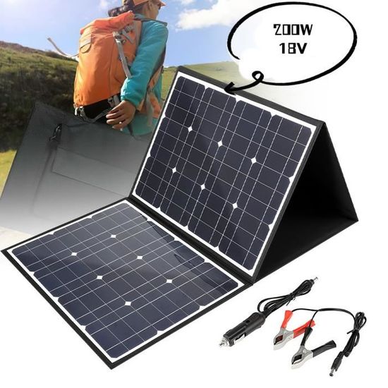 Panneau Solaire Pliable ALLPOWERS 200W – Pour Centrale Portable, Camping – NEUF