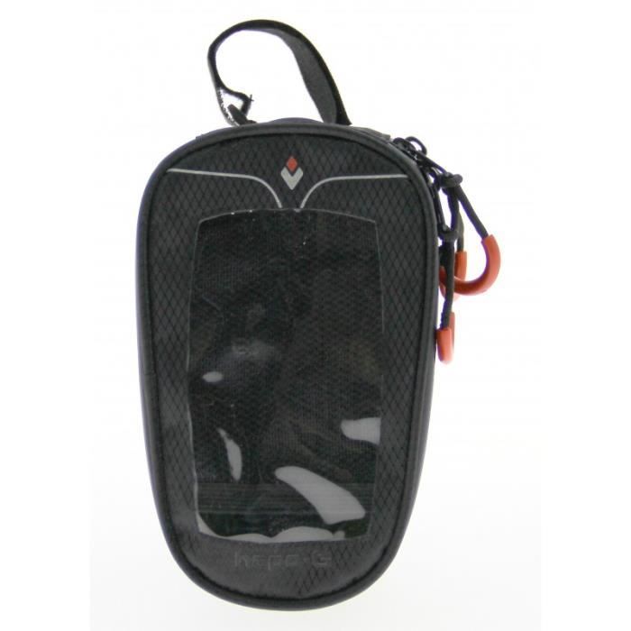 Sacoche cadre smartphone EVA - HAPO-G - Noir - Vélo sur route - Polyester 600D enduit PVC