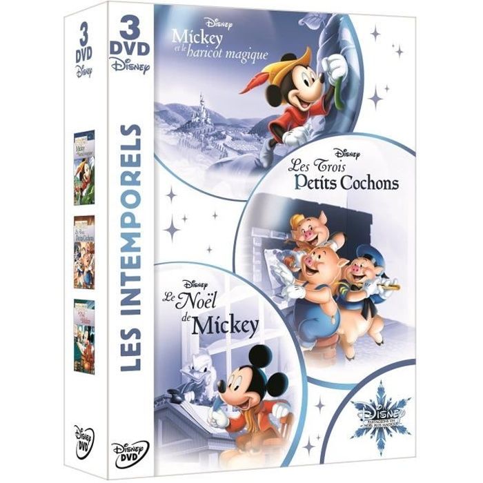 DISNEY CLASSIQUES - Disney Animation : les intemporels - Coffret DVD Les 3  petits cochons + Mickey et le haricot magique + Le Noël d - Cdiscount DVD