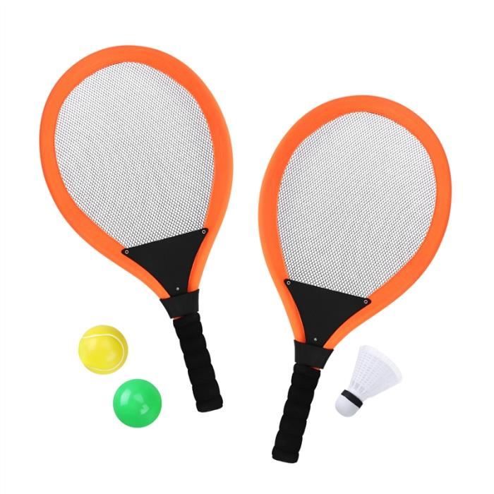 TOYMYTOY Paire de Badminton Tennis Jeu de badminton Raquette eau Raquette de tennis Balles de tennis pour les enfants