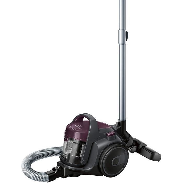Bosch Electroménager BGC05AAA1 GS05 Cleann'n Aspirateur sans Sac, Classe A, 700 W - 1,5 liters, Violet/Gris