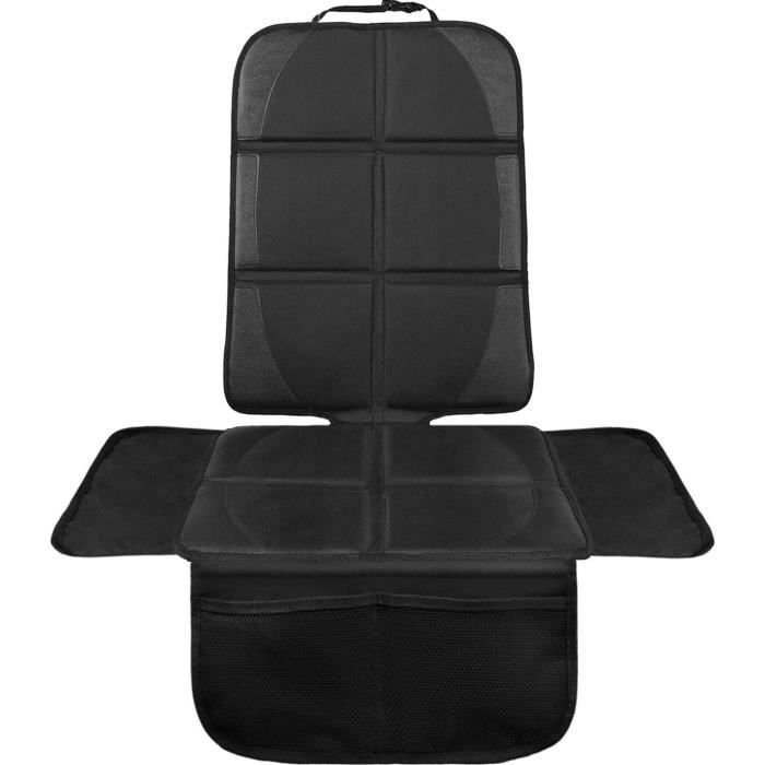 Protection de siège voiture - pour siège auto - protection siege arriere voiture enfants haut de gamme - compatible ISOFIX (noir).